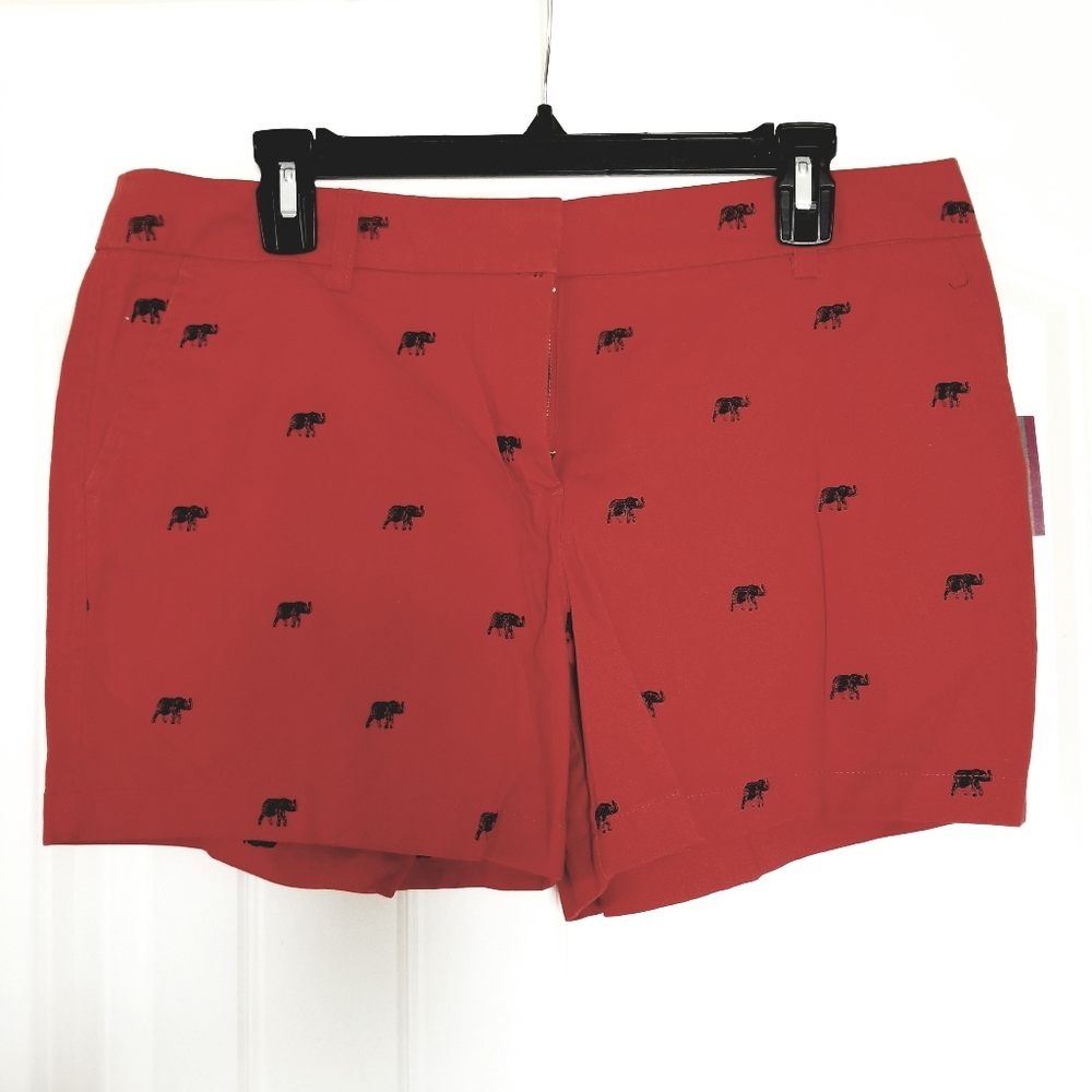Elephant print shorts
